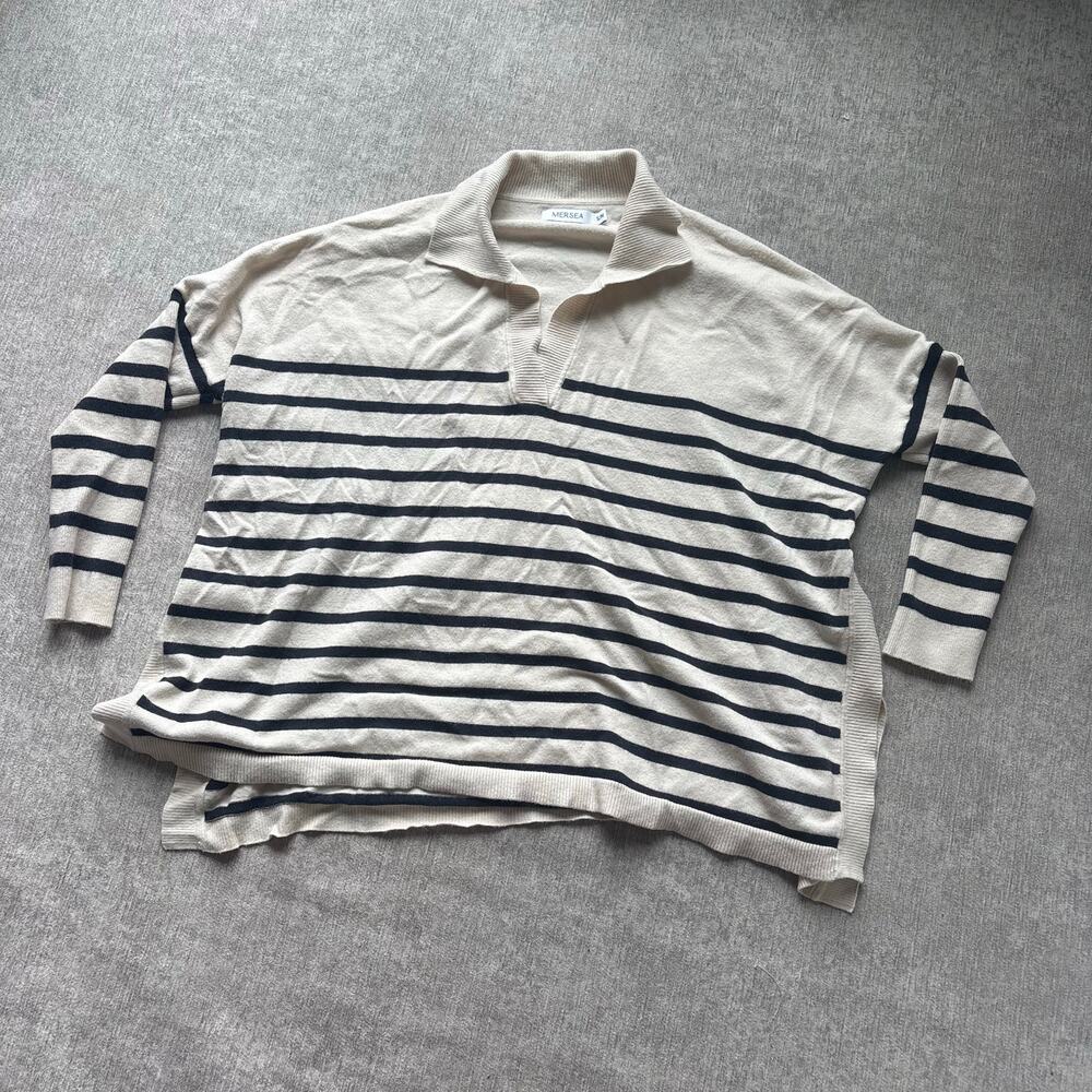 Mersea Striped Anywhere Polo Sweater